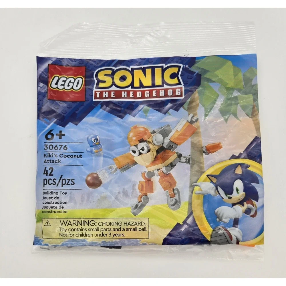 Lot of 3 LEGO Sonic the‎ Hedgehog Kiki's Coconut Attack Polybag 30676 Sealed